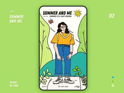 Summer design illustration