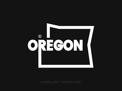 Oregon USA State Branding brand branding concept creative design lineart logo monogram oregon state trademark typography usa