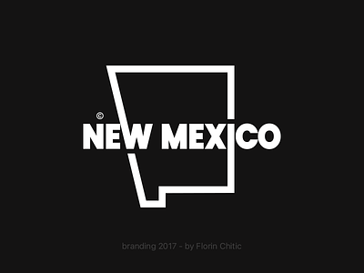 New Mexico USA State Branding brand branding concept creative design logo monogram new mexico state trademark typography us
