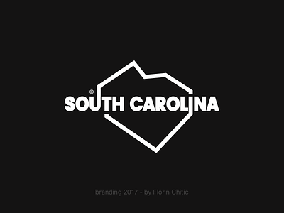 South Carolina USA State Branding brand branding concept creative design logo monogram south carolina state trademark typography usa