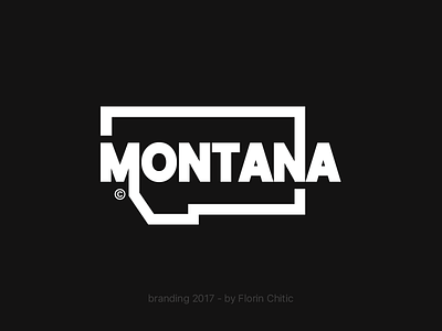 Montana USA State Branding brand branding concept creative design logo monogram montana state trademark typography usa