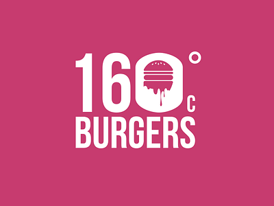 160 Degree Burgers Branding branding burger concept degree fast food logo design