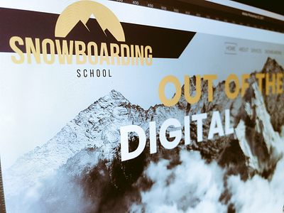 Snowboarding School web concept advertising branding graphicdesign logo onlinemarketing seo typography ui ux webdesign webdevelopment website