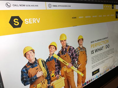 Serv Plumbing Agency web concept