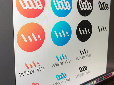 Wiser We brand development artconcept branding business concept design designweekend‬ learning monogram typography wiserwe