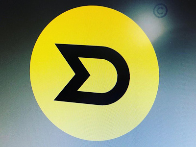 MD monogram exploration #1 art black branding concept dm flag md monogram race rally trademark typo yellow