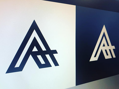 AA monogram concept exploration art black blue brand concept design graphic logo monogram trademark unique