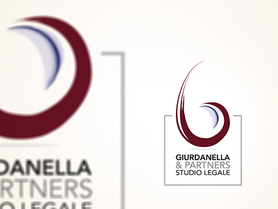 Giurdanella&Partners logo branding lawyers office logo mark vector