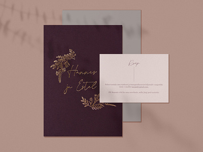 Autumn wedding invitation