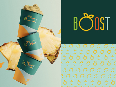 Boost juice bar logo redesign