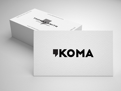 Koma logo 2 branding design designer graphic illustrator logo photoshop typography