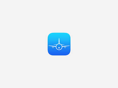 Plane iOS Logo app ios logo photoshop