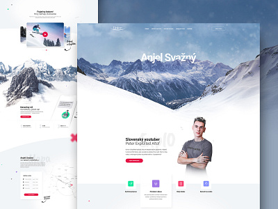 Union poistovna - Anjel svazny design landing layout slovakia ui ux web webdesign winter