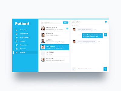 First MedTrade Service design dialogs medical messages ui ui ux design web design webapp website