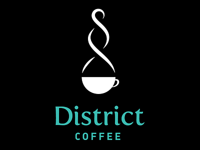 District Coffee logo branding logo logo design