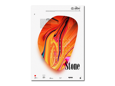 Poster "Stone" branding design editing graphic design graphic design brand illustration image editor logo minimal minimalist minimalist poster minimlist photo photoshop poster posterdesign resume solonskyi swiss design typography