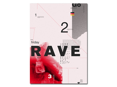 Rave style 2 color animation app art character clean flat icon identity illustrator ios lettering mobile rave solonskyi type ui vector web website