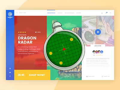 Capsule Corp. E-commerce - Dragon Radar