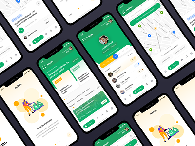 Reciclo App | Mobile app brand interface logo mobile onboarding recycle research screen typography ui ux