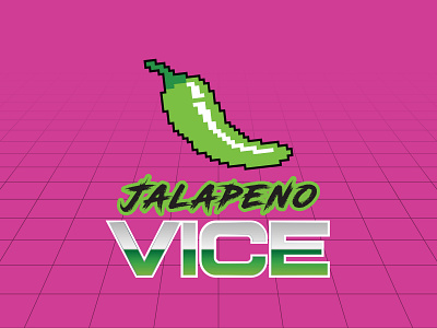 Jalapeño Vice Hot Sauce Logo branding design graphic design illustration logo vector