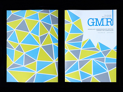 George Mason Review Cover Design abstraction cover art george mason university gmu research journal