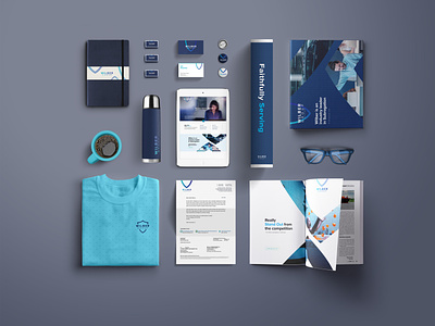 Law firm brand identity concept blue brand brand design brand identity identity law logo mockup serious shirt