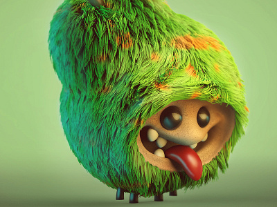 Pear Monster 3d art 3d artist 3dcharacter 3dmodel animation c4d c4dart character character design design digital 3d illustration motion motion graphics render sculpt zbrush