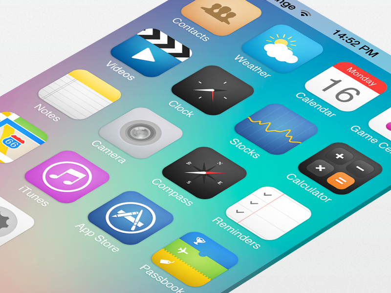 Seven ios. IOS 7. IOS 7 icons. S7 для IOS. Иконка фото IOS.