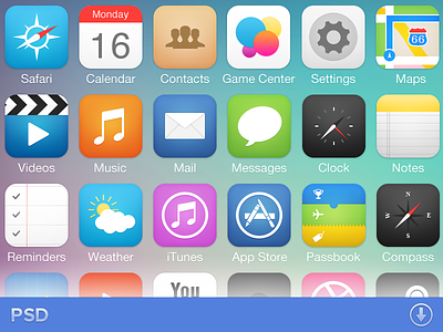 iOS7 Icon Pack