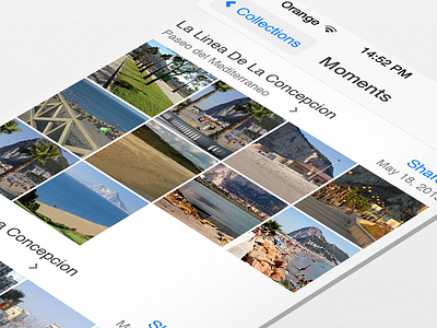 iOS7 Photos - Moments 7 ios moments photos retina