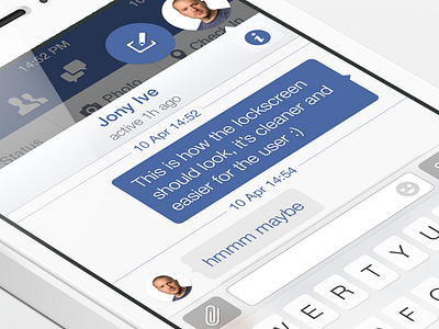 Facebook iOS7 - Chat chat facebook ios7 iphone