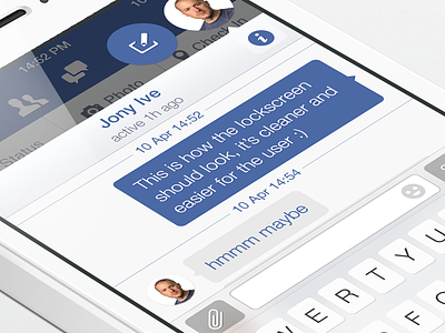 Facebook iOS7 - Chat