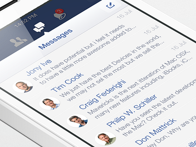 Facebook iOS7 - Messages