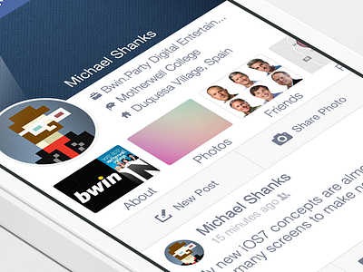 Facebook iOS7 - Timeline