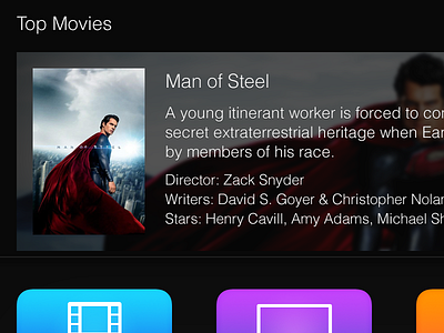 Apple TV - Movie Selection apple tv ios ios7 movie selection