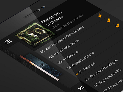 iOS7 - Music Menu