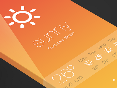 iOS7 - Weather icons ios ios7 iphone iphone6 weather