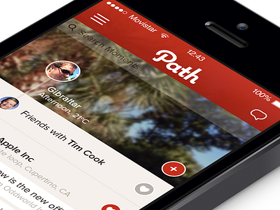 Home - Path iOS7 home ios7 iphone path redesign retina