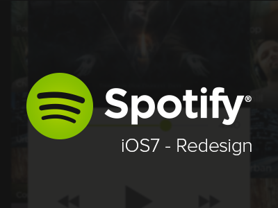Spotify - iOS7 Redesign app ios7 iphone music redesign spotify