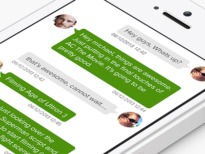 Memo - Conversation app bubble chat conversaion ios7 memo