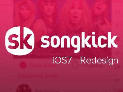 Songkick - iOS7 Redesign app concerts ios7 iphone music songkick