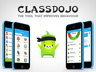 ClassDojo - iOS7 Redesign app behaviours classdojo ios7 redesign school teachers