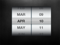iOS Date Picker by Michael Shanks on Dribbble