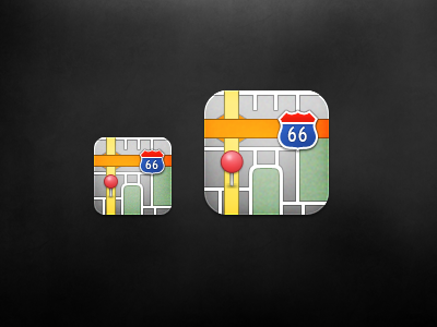 iOS Maps Icon icon ios maps