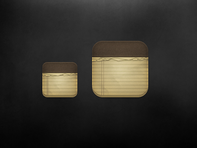 iOS Notes Icon icon ios notes