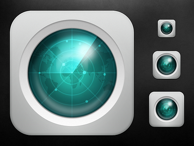 iOS Radar Icon - Scaled icon ios ipad iphone itunes radar