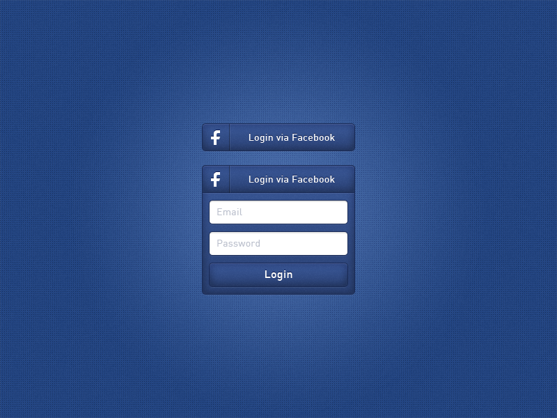 Facebook Login by Michael Shanks on Dribbble