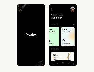 Invoice app design minimal ui ux