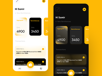 Mobile Money app design ui ux