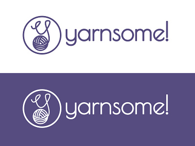 Yarnsome Logo Mark craft design graphic design logo logo design typography yarn